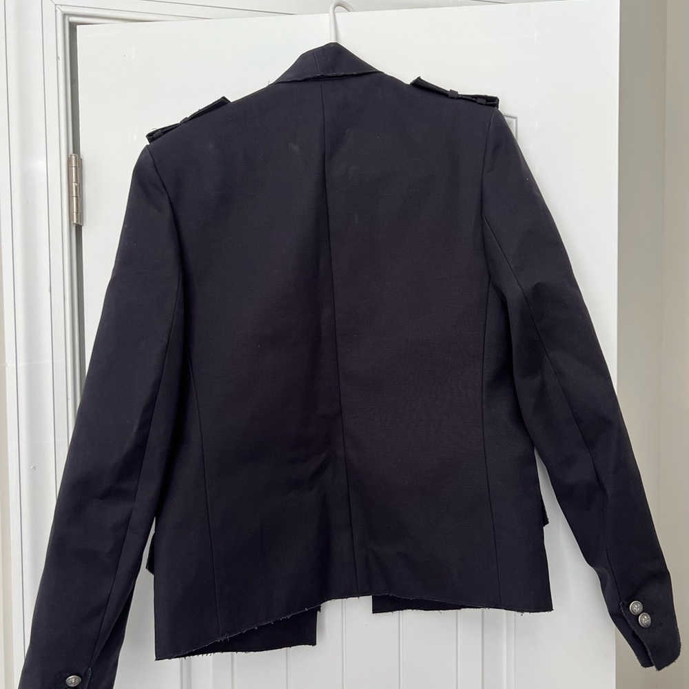 Balmain unisex pea coat royal blue